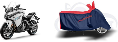 ATBROTHERS Waterproof Two Wheeler Cover for CFMoto(650GT BS6, Blue, Red)