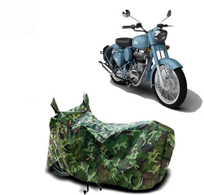 Exciting collections Two Wheeler Cover for Royal Enfield(Squadron Blue, Green)