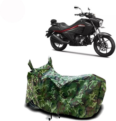 Exciting collections Two Wheeler Cover for Suzuki(Intruder, Green)