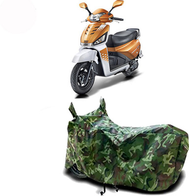 Exciting collections Two Wheeler Cover for Mahindra(Gusto 125, Green)