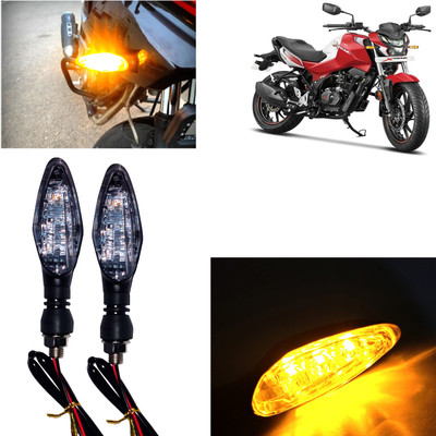 Pious Front, Rear, Side LED Indicator Light for Hero Universal For Bike(Amber)