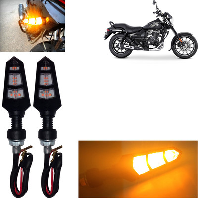 DvineAutoFashionZ Front, Rear, Side LED Indicator Light for Bajaj Universal For Bike(Amber)