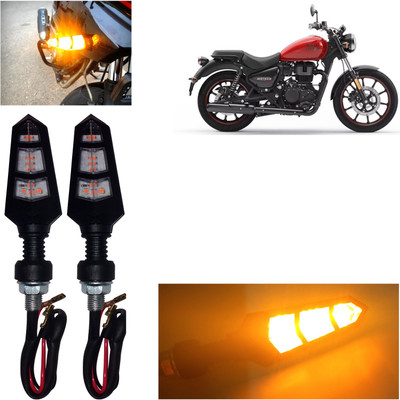 DvineAutoFashionZ Front, Rear, Side LED Indicator Light for Royal Enfield Meteor 350(Amber)