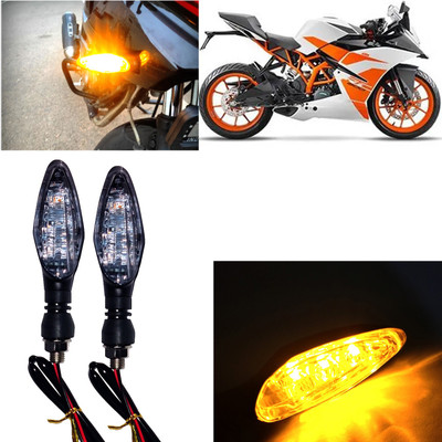 Pious Front, Rear, Side LED Indicator Light for KTM RC 200(Amber)