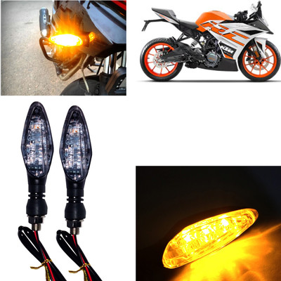Pious Front, Rear, Side LED Indicator Light for KTM Universal For Bike(Amber)
