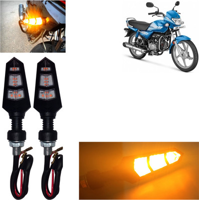 DvineAutoFashionZ Front, Rear, Side LED Indicator Light for Hero HF Deluxe(Amber)