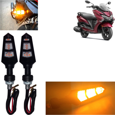 DvineAutoFashionZ Side, Rear LED Indicator Light for Suzuki Universal For Bike(Amber)