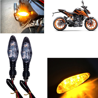 Pious Front, Rear, Side LED Indicator Light for KTM Universal For Bike(Amber)