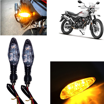 Pious Side, Rear LED Indicator Light for Hero Universal For Bike(Amber)