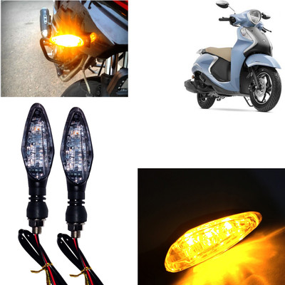 Pious Front, Rear, Side LED Indicator Light for Universal For Bike Universal For Bike(Yellow)