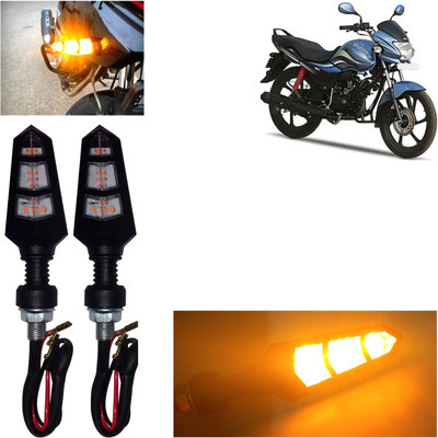 DvineAutoFashionZ Front, Rear, Side LED Indicator Light for Hero Passion Pro(Amber)