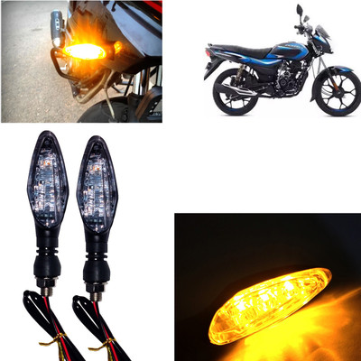 Pious Front, Rear, Side LED Indicator Light for Bajaj Universal For Bike(Amber)