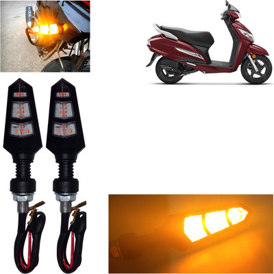 DvineAutoFashionZ Front, Rear, Side LED Indicator Light for Honda Activa 125(Amber)