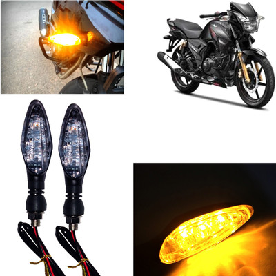 Pious Front, Rear, Side LED Indicator Light for TVS Apache RTR 180(Amber)