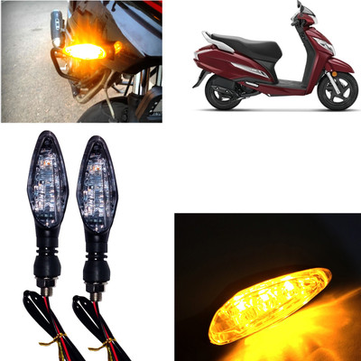 Pious Front, Rear, Side LED Indicator Light for Honda Activa 125(Amber)