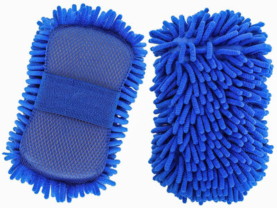 Triangle Ant ™ Microfiber Sponge Thick Plush for Car Wash Multipurpose Cleaming Sponge Wet and Dry Duster