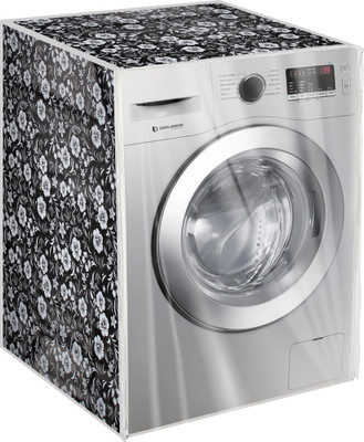 Shreepad Front Loading Washing Machine  Cover(Width: 59.8 cm, Black, White)