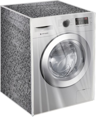 Shreepad Front Loading Washing Machine  Cover(Width: 59.8 cm, Grey, Black)