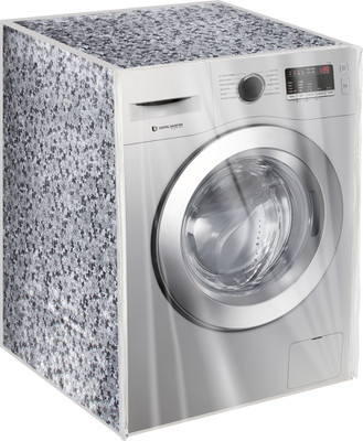 Shreepad Front Loading Washing Machine  Cover(Width: 59.8 cm, Grey, Black)