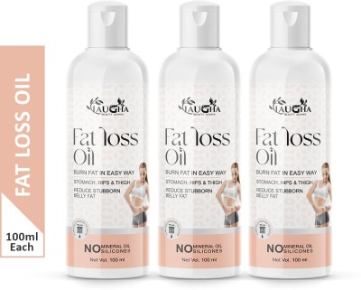 Laugha Fat loss Body Fitness oil Shaping Solution Shape Up Anti Cellulite Oil PACK OF 3(300 ml)