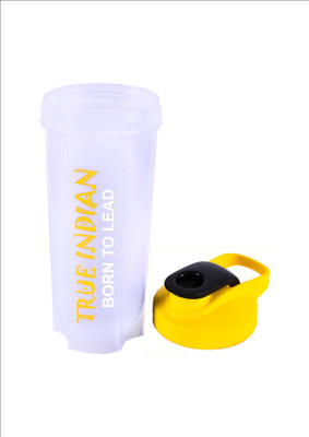 TRUE INDIAN 700 ml Plastic Shaker(Pack of 1, Yellow)