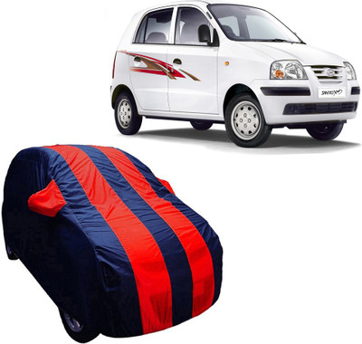 ABS AUTO TREND Car Cover For Hyundai Santro Xing (With Mirror Pockets)(Blue, Red)