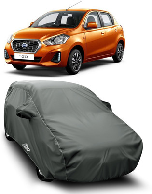 XAFO Car Cover For Datsun Go (With Mirror Pockets)(Grey)