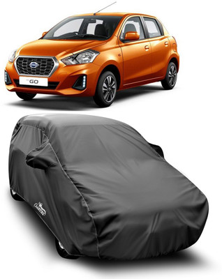 XAFO Car Cover For Datsun Go (With Mirror Pockets)(Grey)