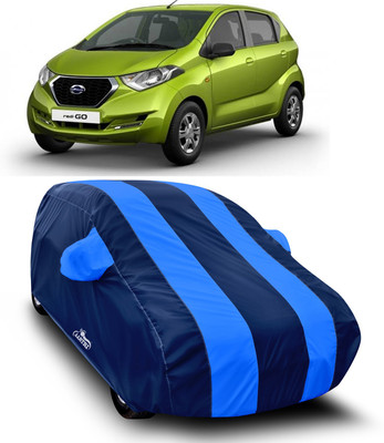 XAFO Car Cover For Datsun redi-GO (With Mirror Pockets)(Blue)