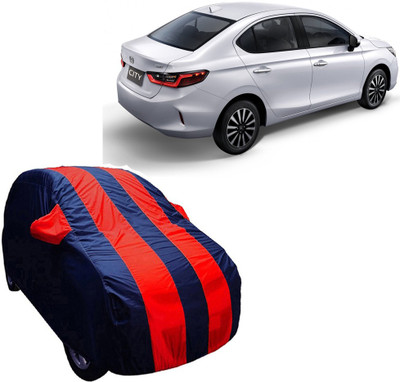 ABS AUTO TREND Car Cover For Honda New City (With Mirror Pockets)(Blue, Red, For 2021 Models)