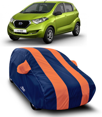 XAFO Car Cover For Datsun redi-GO (With Mirror Pockets)(Orange)