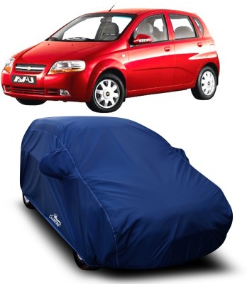 VITSOA Car Cover For Chevrolet Aveo U-VA (With Mirror Pockets)(Blue)