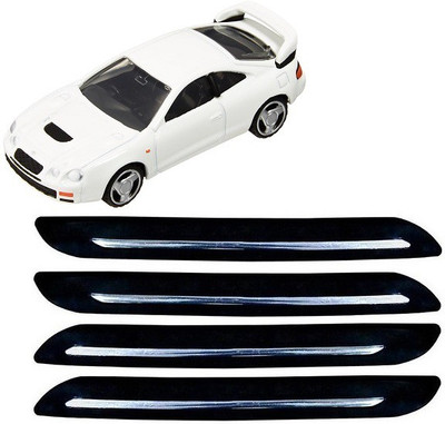 Max In Rubber Car Bumper Guard(Black, Silver, Pack of 4 BUMPER PROTECTOR for toyota celica, Toyota, NA)