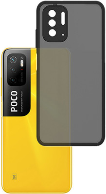 Lilliput Back Cover for Poco M3 Pro 5G Matte Smoke Case(Black, Camera Bump Protector)