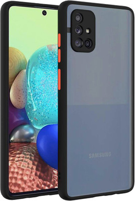 Lilliput Back Cover for Samsung Galaxy A51s Matte Smoke Case(Black, Camera Bump Protector)