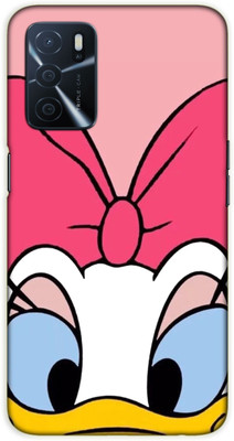 iprinto Back Cover for Oppo A55 5G donald duck Back Cover(White, Dual Protection, Silicon, Pack of: 1)