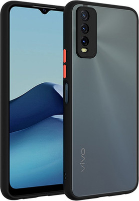 Instyle Back Cover for Vivo Y20A, Vivo Y20G, Vivo Y20i, Vivo Y20 Matte Smoke Case(Black, Camera Bump Protector, Pack of: 1)