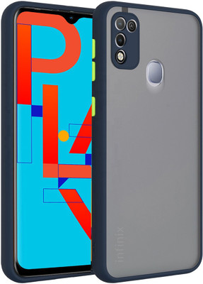 Lilliput Back Cover for Infinix Hot 10 PLAY Matte Smoke Case(Blue, Camera Bump Protector)