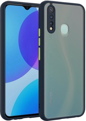 Instyle Back Cover for Vivo Y19, Vivo U20 Matte Smoke Case(Blue, Camera Bump Protector, Pack of: 1)