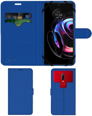 ACM Flip Cover for Motorola Moto Edge 20 Pro(Blue, Cases with Holder, Pack of: 1)