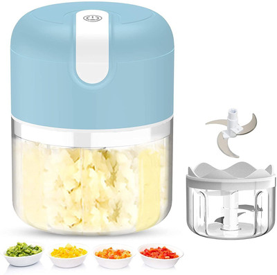 FosCadit Electric Mini Garlic Chopper – Small Wireless Food Processor Portable Vegetable Chopper(1)