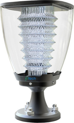 IFITech Solar waterproof Pillar Designer LED Light - 2 Night Working with 1 day Sun Charge- Warm White 12 hrs Flood Lamp Emergency Light(warm white)