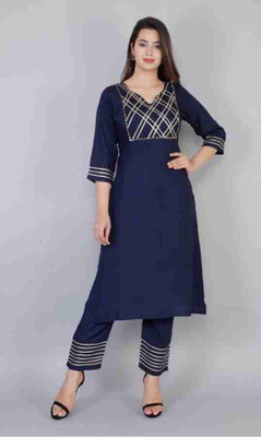 ALMADAD Women Kurti Pant Set