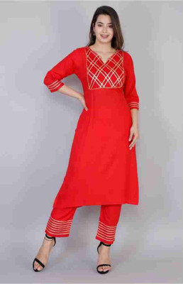 ALMADAD Women Kurti Pant Set