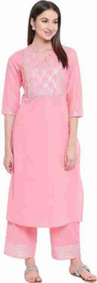 ALMADAD Women Kurti Palazzo Set