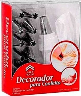 Siaan 12 Piece Set Decorating & Frosting Icing Piping Bag Tips with Steel Nozzles. Stainless Steel Multi-opening Icing Nozzle(Silver Pack of 12)