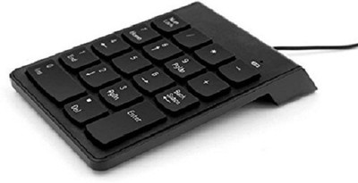 SINGING NOISE ABS Plastic USB 2.0 Wired Numeric Keypad for Laptop Tablet Desktops Wired USB Wired USB Standard Laptop Keyboard Compatible with Desktop, Laptop, Mac(Black)