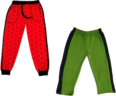 IndiWeaves Track Pant For Boys & Girls(Multicolor, Pack of 2)