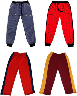 IndiWeaves Track Pant For Boys & Girls(Multicolor, Pack of 4)