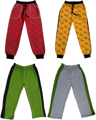 IndiWeaves Track Pant For Boys & Girls(Multicolor, Pack of 4)